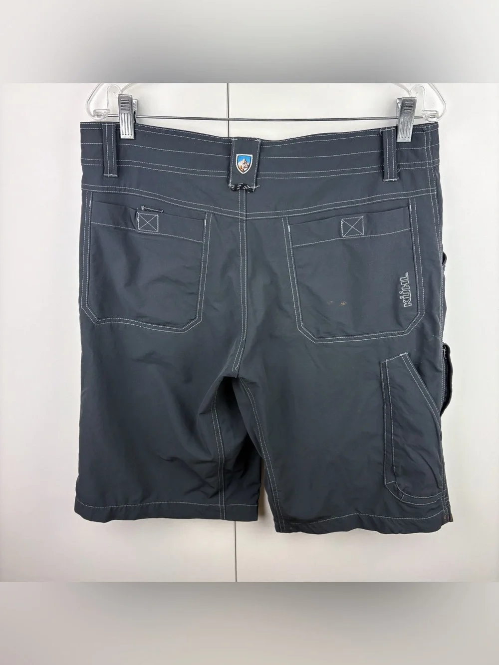 Kuhl Renegade Hiking Shorts Dark Gray Lightweight Breathable Outdoor Nylon 34